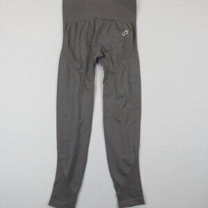 Curves N Combat Boots Women’s Leggings Size Medium Gray Contour Seamless